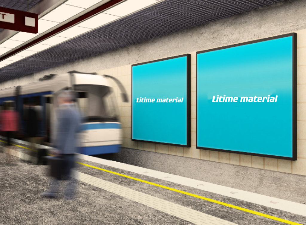 Litime subway light box advertising customization